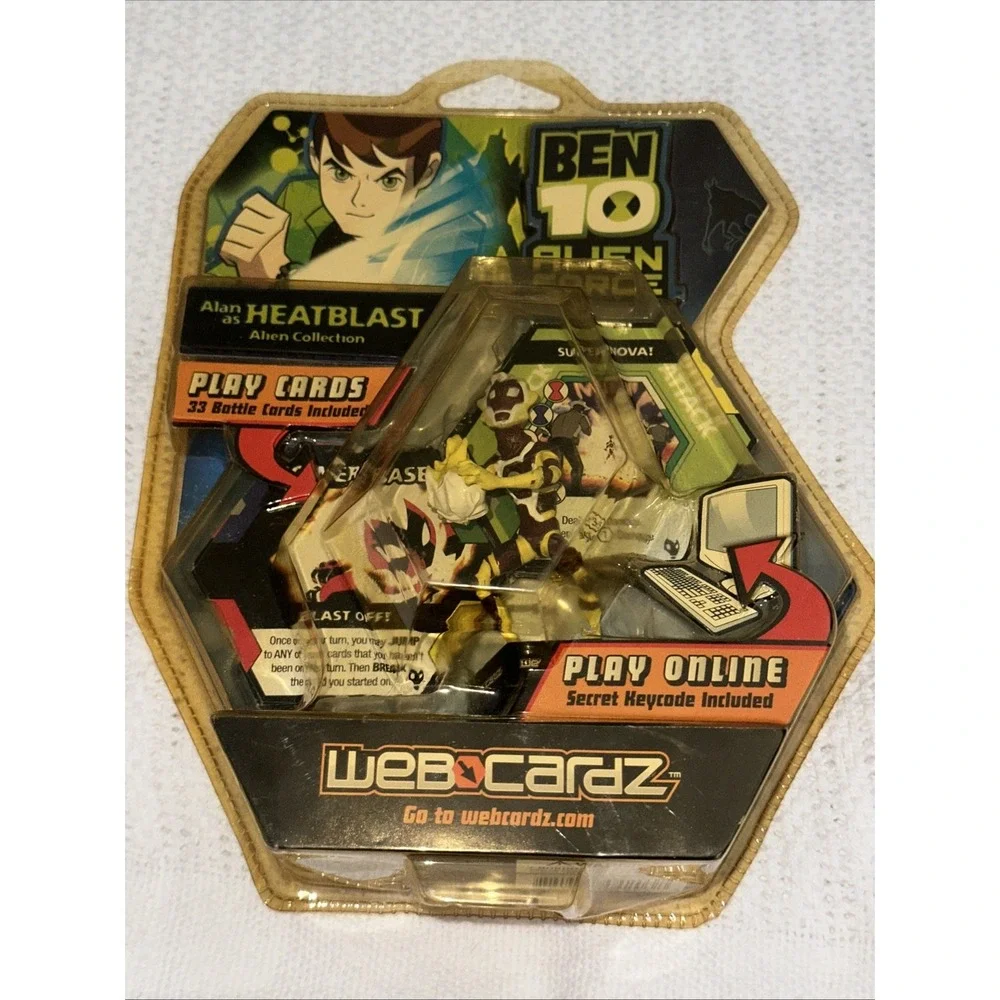 Ben 10 Alien Force - Alan as Heatblast‎ WebCardz & Figure A17